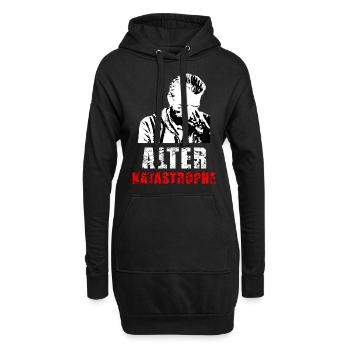 Alter Katastrophe - Hoodie-Kleid - Schwarz - Vorne