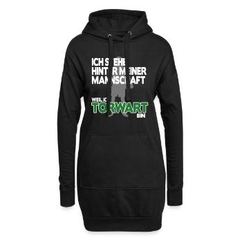 Torhüter Torwart Geschenk Geburtstag Fußball Shirt - Hoodie-Kleid - Schwarz - Vorne