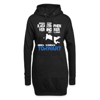 Fußball Torhüter Torwart Geburtstag Spruch Shirt - Hoodie-Kleid - Schwarz - Vorne
