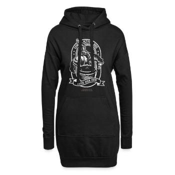 Dutch Oven T Shirt Cowboy Style Cooking - Hoodie-Kleid - Schwarz - Vorne