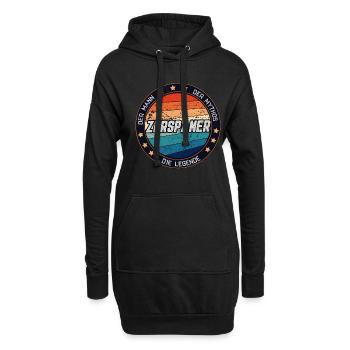 Zerspanungsmechaniker Dreher Fräser Geschenk - Hoodie-Kleid - Schwarz - Vorne