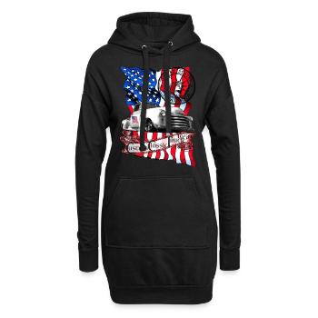 Custom Classic Pickup Truck Baujahr 1950 - Hoodie-Kleid - Schwarz - Vorne