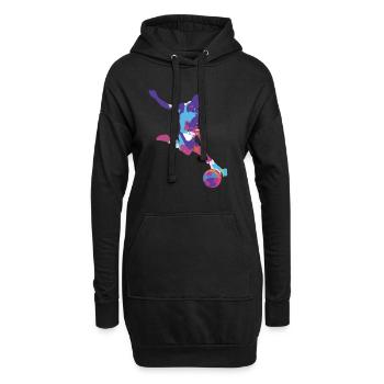 Soccer Football Ball Sports Football Football Football Footballer - Hoodie Dress - black - Front