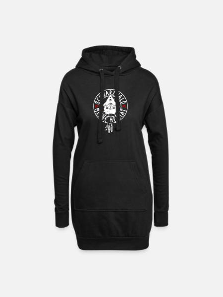 Meine Heimat Schwarzwald - Hoodie-Kleid - Schwarz