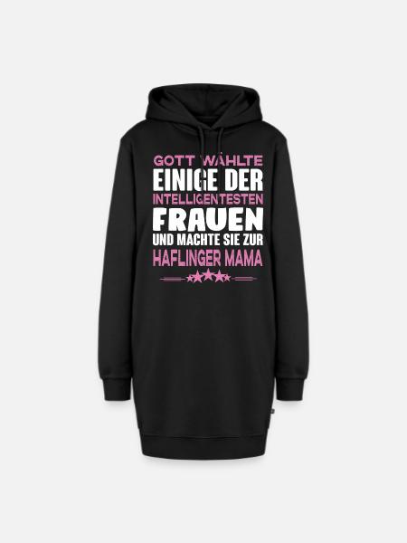 Haflinger Pferd - Haflinger - Hoodie-Kleid - Schwarz