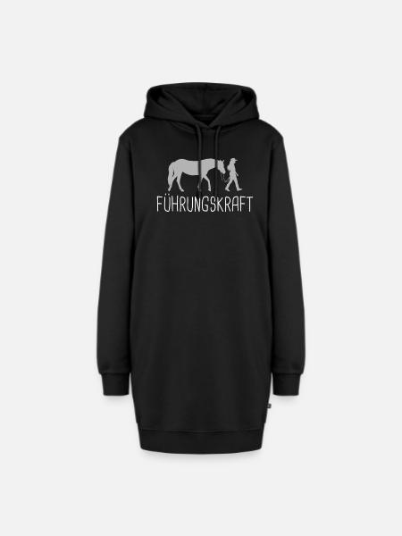 Führungskraft - Hoodie-Kleid - Schwarz
