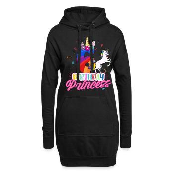 Fille du 6ème anniversaire - Sweat-shirt à capuche long Femme - noir - Devant