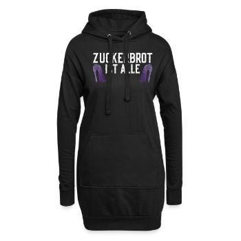 Zuckerbrot ist aus schwarzer Humor, die gute Zeit - Hoodie-Kleid - Schwarz - Vorne