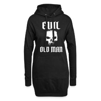 Le vieil homme maléfique Le méchant vieux homme Crâne - Sweat-shirt à capuche long Femme - noir - Devant