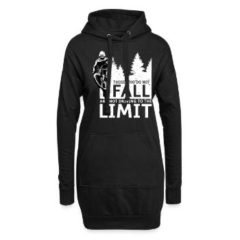 Ceux qui ne tombent pas ne conduisent pas à la limite - Sweat-shirt à capuche long Femme - noir - Devant