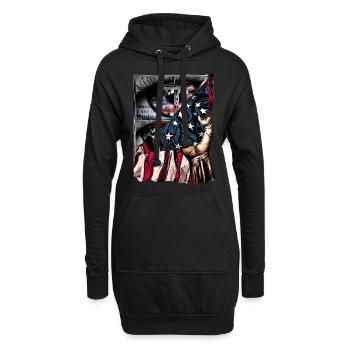 Design für Christian Church Mitarbeiter - Hoodie-Kleid - Schwarz - Vorne