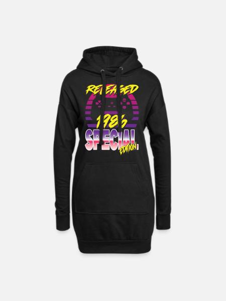Released 1986 Special Edition - Hoodie-Kleid - Schwarz