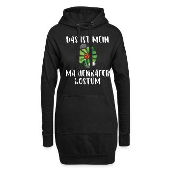 Das ist mein Marienkäfer Kostüm kleiner süßer Käfe - Hoodie-Kleid - Schwarz - Vorne