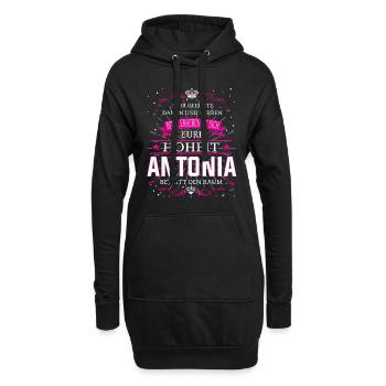 Eure Hoheit Antonia betritt den Raum - Hoodie-Kleid - Schwarz - Vorne