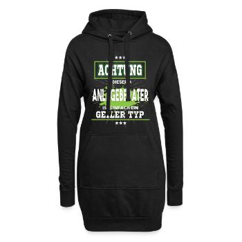 Anlageberater ist einfach ein geiler Typ T-Shirt - Hoodie-Kleid - Schwarz - Vorne