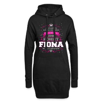 Eure Hoheit Fiona betritt den Raum - Hoodie-Kleid - Schwarz - Vorne