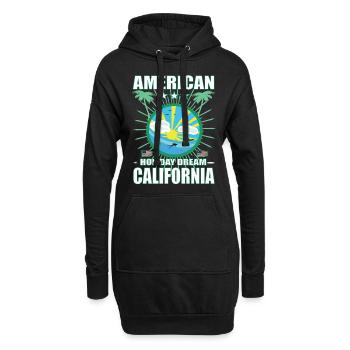 American Holiday Dream Californie - Kalifornien - Sweat-shirt à capuche long Femme - noir - Devant