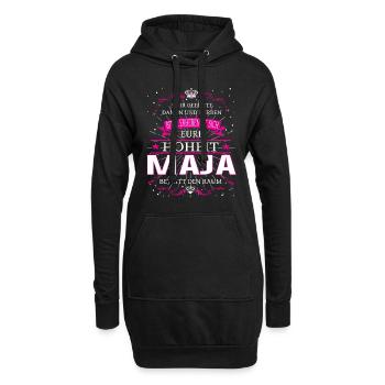 Eure Hoheit Maja betritt den Raum - Hoodie-Kleid - Schwarz - Vorne