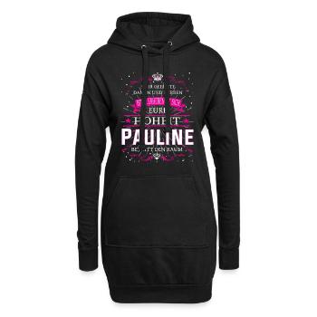 Eure Hoheit Pauline betritt den Raum - Hoodie-Kleid - Schwarz - Vorne