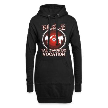 Tenue de vocation de Taekwondo - Sweat-shirt à capuche long Femme - noir - Devant