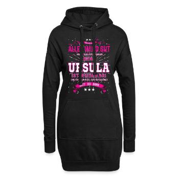 Ursula Design, alles wird gut - Hoodie-Kleid - Schwarz - Vorne