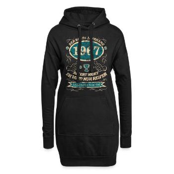 1967 der bester Jahrgang - Hoodie-Kleid - Schwarz - Vorne