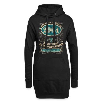 2004 der bester Jahrgang Design - Hoodie-Kleid - Schwarz - Vorne