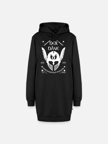 Der Däne - Stolzes Germanisches Design - Hoodie-Kleid - Schwarz