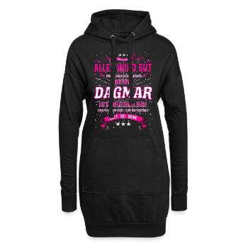 Alles wird gut denn Dagmar Ist da Outfit - Hoodie-Kleid - Schwarz - Vorne