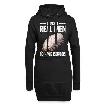 Asseln - Hoodie-Kleid - Schwarz - Vorne