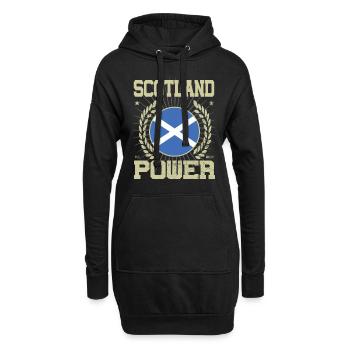Cool Scotland Design - Sweat-shirt à capuche long Femme - noir - Devant