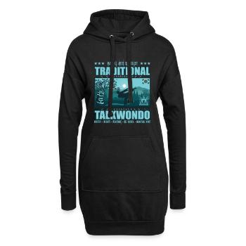 Taekwondo Corée du Sud Design : Pour les fans de taekwondo - Sweat-shirt à capuche long Femme - noir - Devant