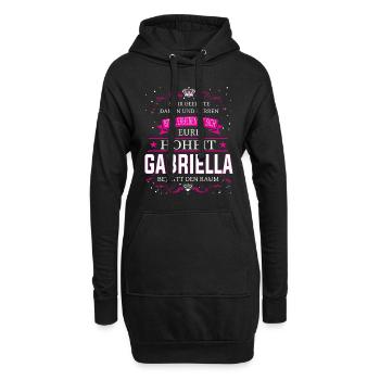 Eure Hoheit Gabriella betritt den Raum - Hoodie-Kleid - Schwarz - Vorne