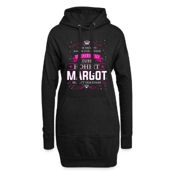 Votre Altesse Margot entre dans la chambre - Sweat-shirt à capuche long Femme - noir - Devant