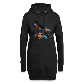 Modellflugzeug Pilot Flugzeug Hobby Flieger - Hoodie-Kleid - Schwarz - Vorne