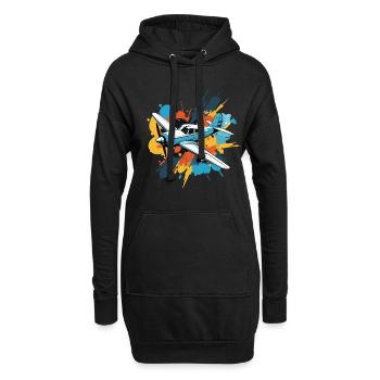 Maquette d’avion Pilote d’avion Avion Hobby - Sweat-shirt à capuche long Femme - noir - Devant