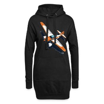 Maquette D’avion Pilote Avion Avion Hobby Design - Sweat-shirt à capuche long Femme - noir - Devant