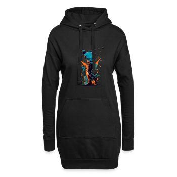 Golfspieler Design Esthétique Golfeur Sport - Sweat-shirt à capuche long Femme - noir - Devant