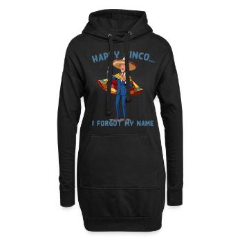 Drôle de président confus Fête mexicaine - Sweat-shirt à capuche long Femme - noir - Devant
