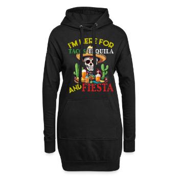 Lustiger Fiesta Spruch Cinco De Mayo Taco Design - Hoodie-Kleid - Schwarz - Vorne