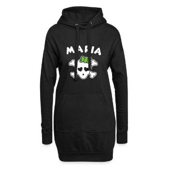Design Pirate Maria pour filles et femmes - Sweat-shirt à capuche long Femme - noir - Devant