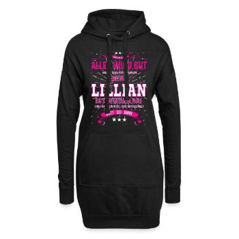 Tout ira bien parce que Lillian est là - Sweat-shirt à capuche long Femme - noir - Devant