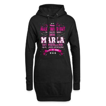 Alles wird gut denn Marla Ist da Outfit - Hoodie-Kleid - Schwarz - Vorne