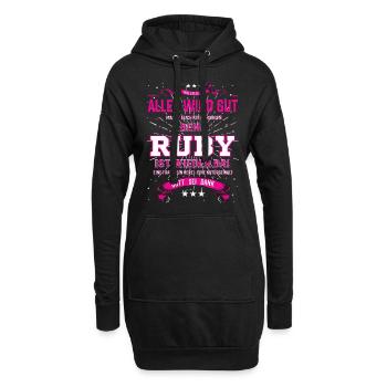 Alles wird gut denn Ruby Ist da Outfit - Hoodie-Kleid - Schwarz - Vorne
