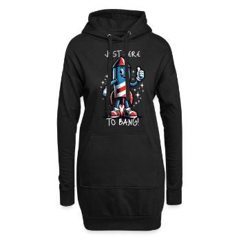 Ici pour sonner le 4 juillet Memorial Day Indépendance - Sweat-shirt à capuche long Femme - noir - Devant