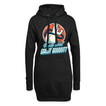 Devinez ce que les fantômes disent drôles de fantômes - Sweat-shirt à capuche long Femme - noir - Devant