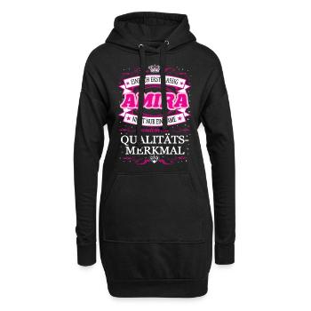 Qualitätsmerkmal Amira einfach Erstklassig Outfit - Hoodie-Kleid - Schwarz - Vorne
