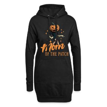 Maman du champ de citrouilles drôle disant Halloween - Sweat-shirt à capuche long Femme - noir - Devant