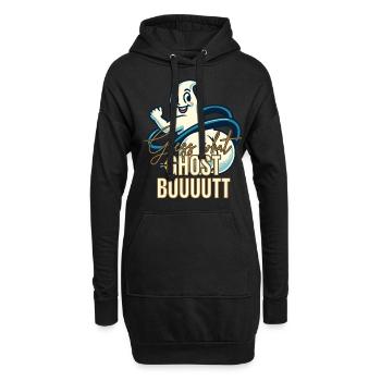 Devine quoi? Cul fantôme ! Drôle de dicton fantôme - Sweat-shirt à capuche long Femme - noir - Devant