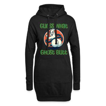 Devinez ce que les fantômes disent drôles de fantômes - Sweat-shirt à capuche long Femme - noir - Devant